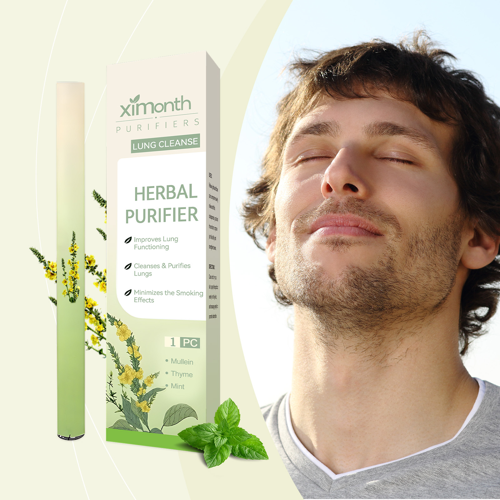 Natural Herbal Wellness - Natural Herbal Breathing Stick Fresh Breath