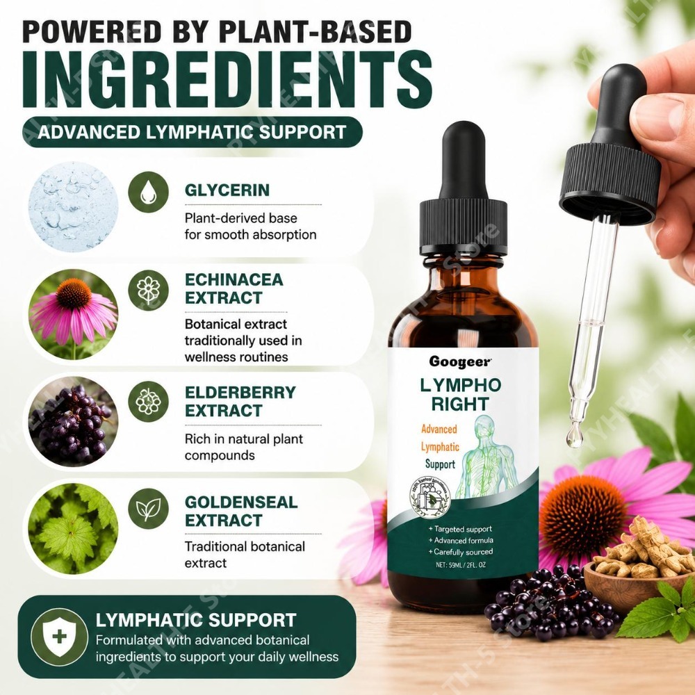 Lymphatic Support Drops 59ml w - Herbal Wellness Blend recensie en prijs
