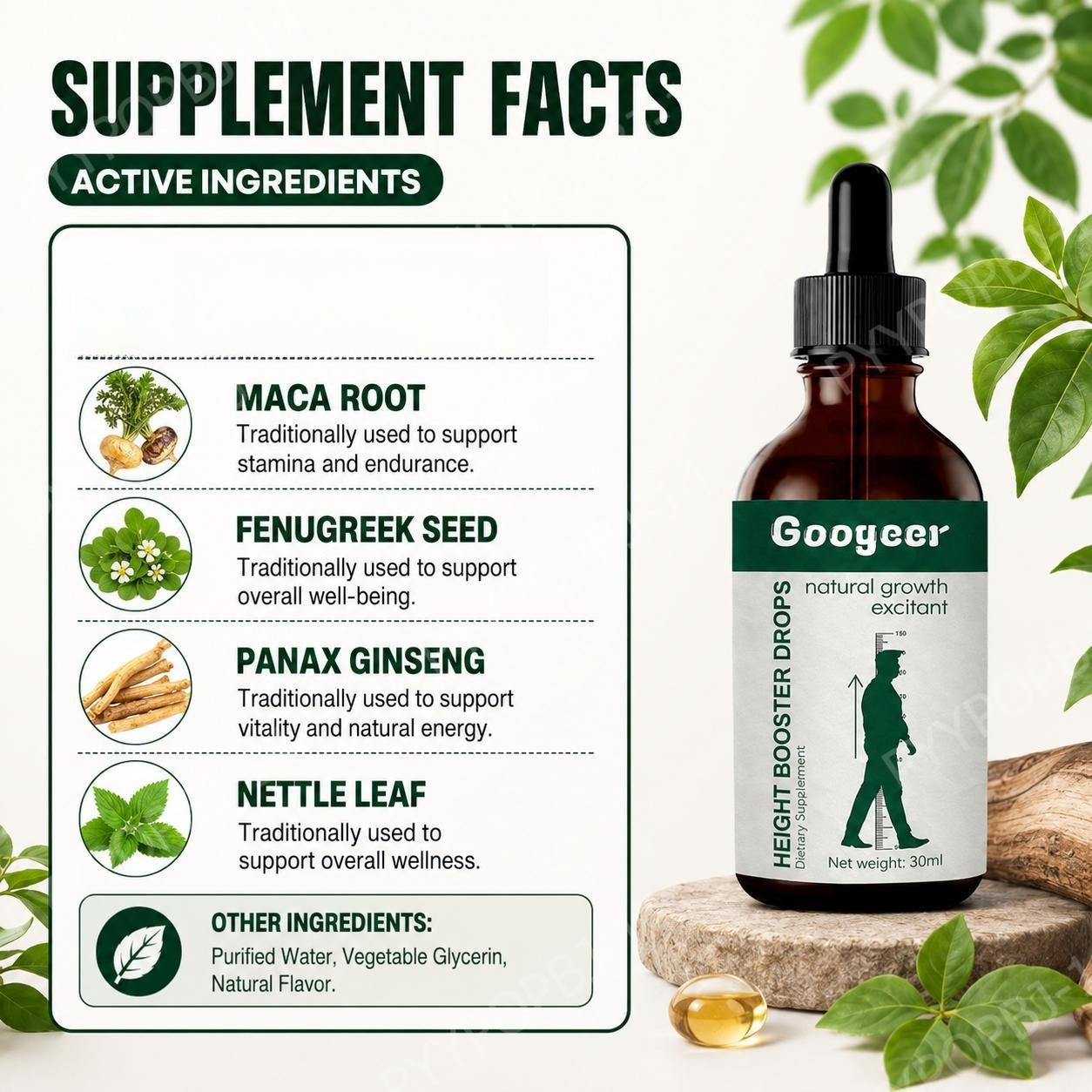 Googeer Vitamin D3 Calcium Cit - Herbal Wellness Blend recensie en prijs