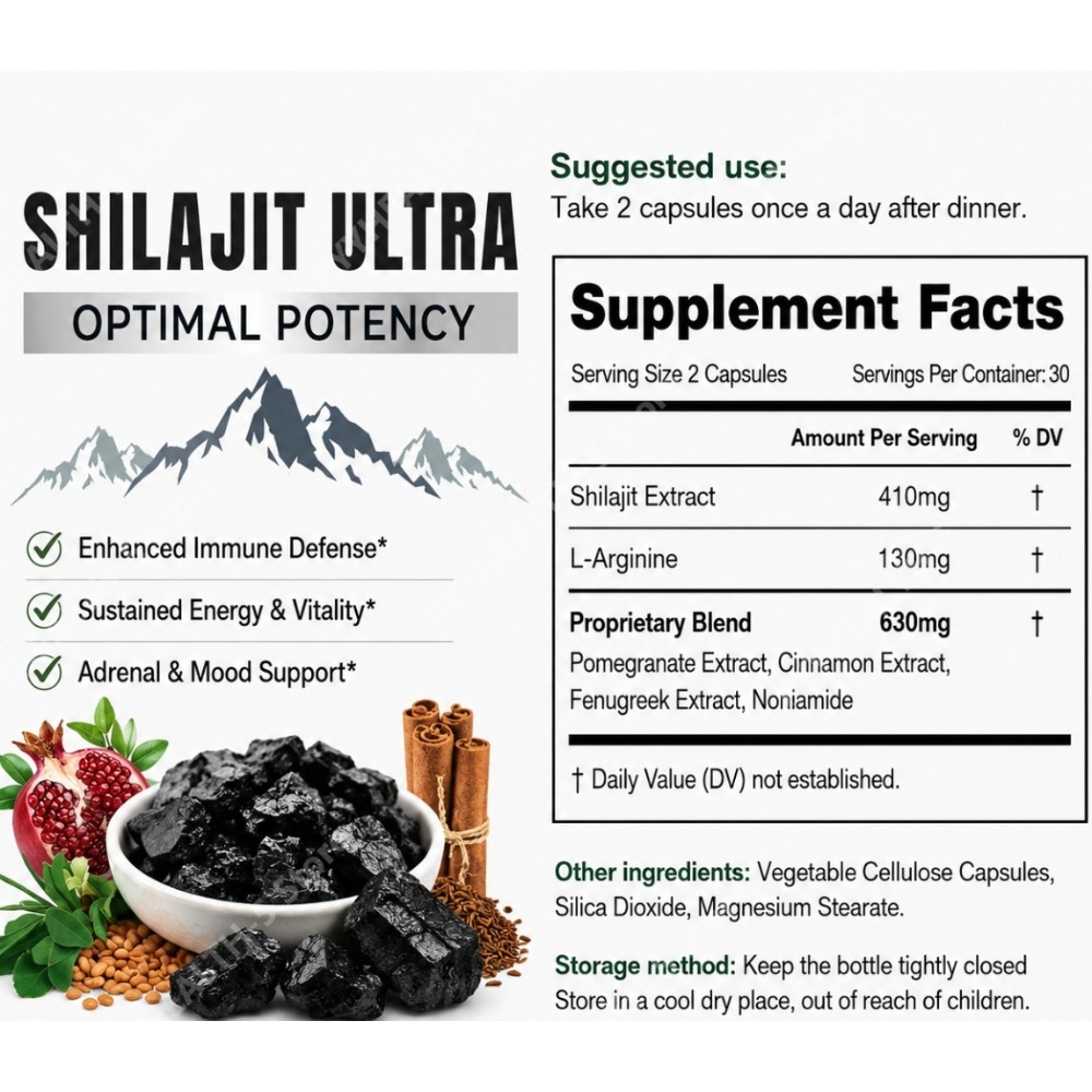 Shilajit Herbal Blend Suppleme - Herbal Wellness Blend recensie en prijs