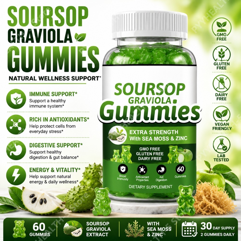 Soursop Graviola Gummies 2000m - Herbal Wellness Blend recensie en prijs