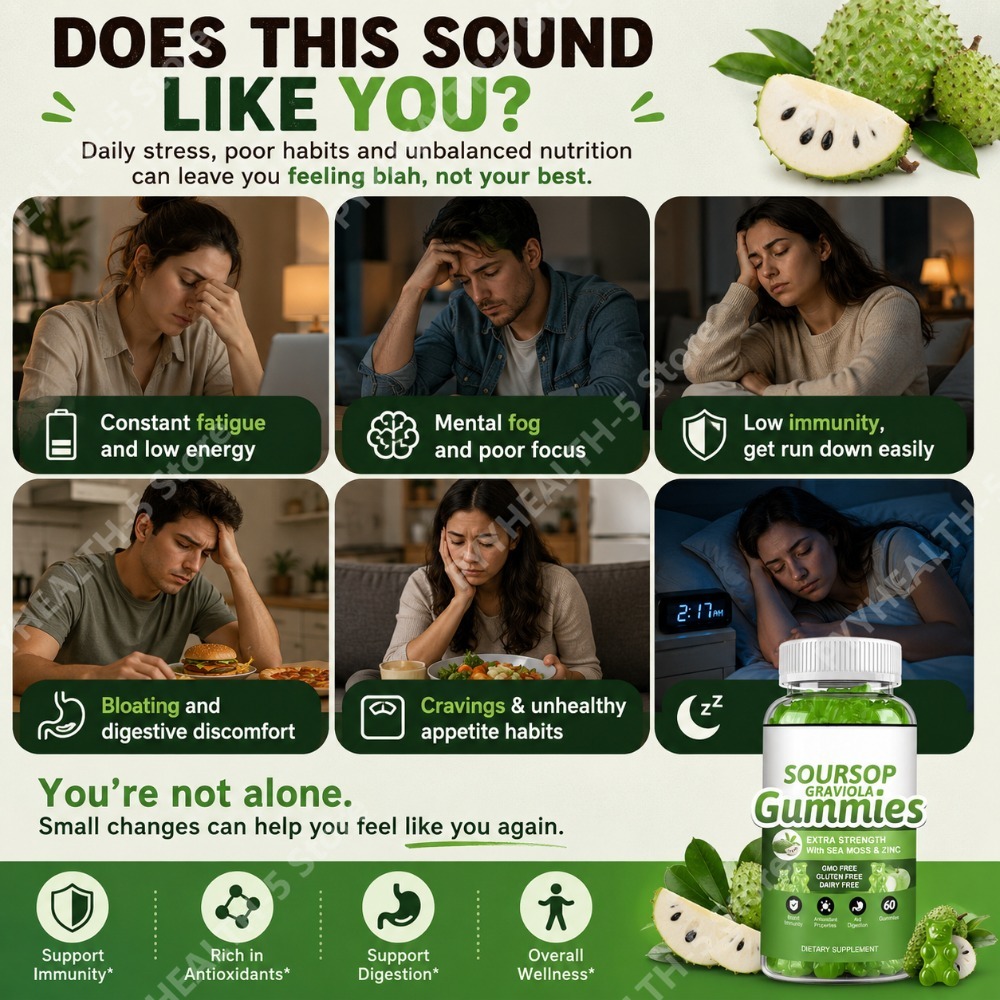 Soursop Graviola Gummies 2000m - Herbal Wellness Blend recensie en prijs