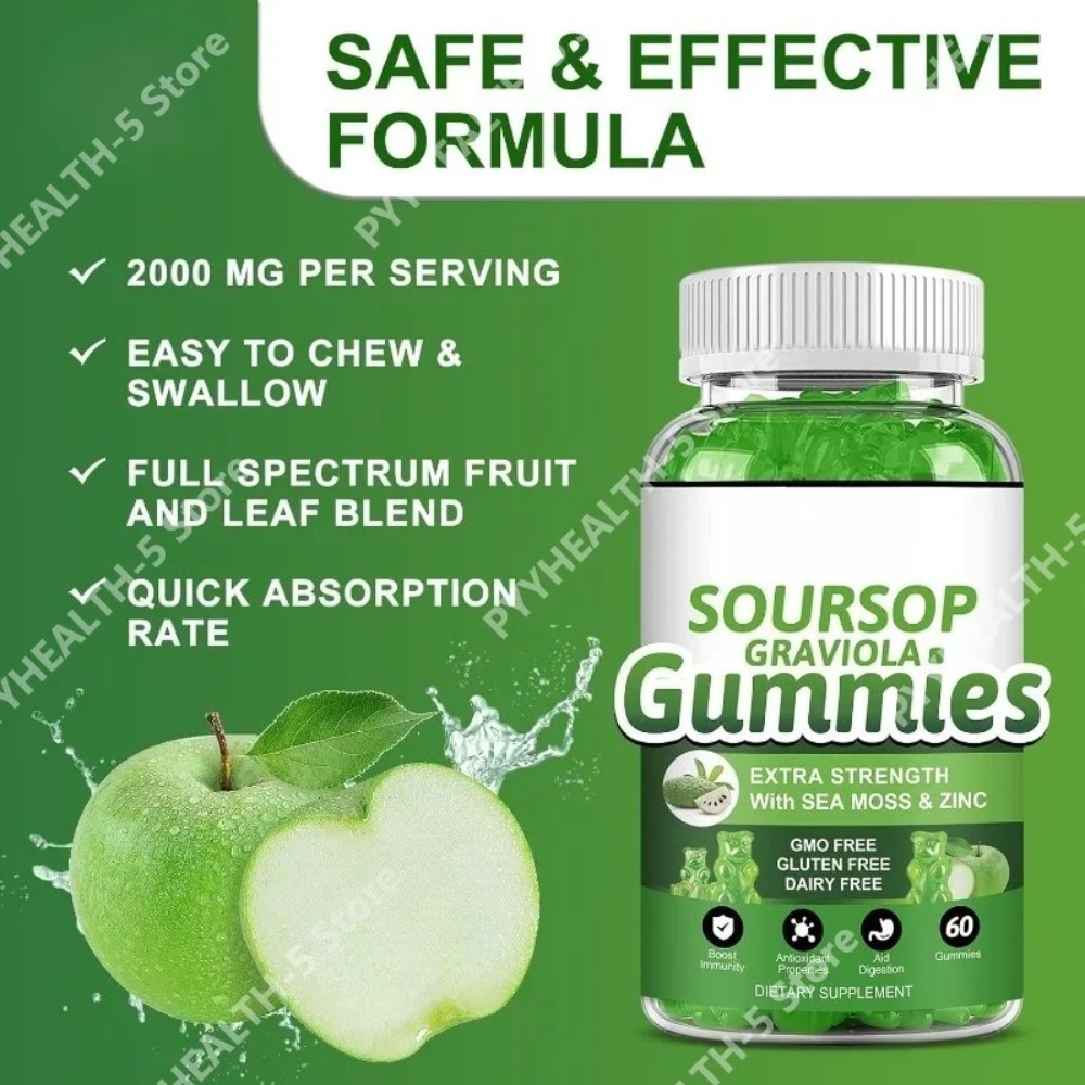 Soursop Graviola Gummies 2000m - Herbal Wellness Blend recensie en prijs