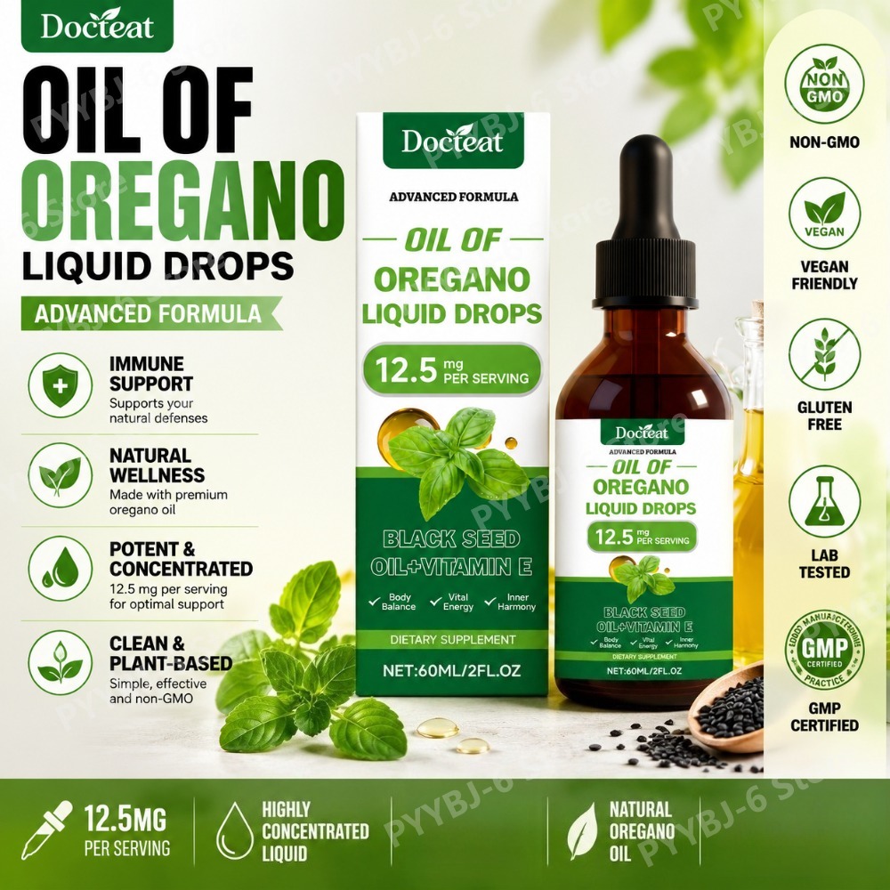 Oregano Oil Liquid Drops 60ml  - Herbal Wellness For You recensie en prijs