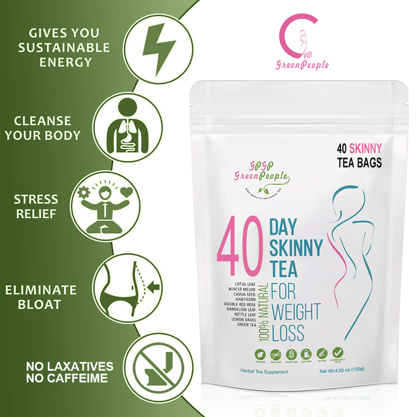 Natural 40 Days Herbal Skinny  - Herbal Weight recensie en prijs