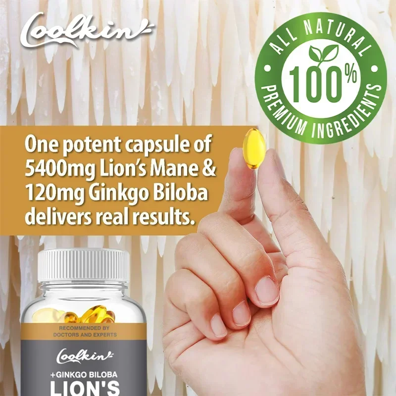 Coolkin Lion's Mane Mushroom E - Ginkgo Biloba Extract recensie en prijs